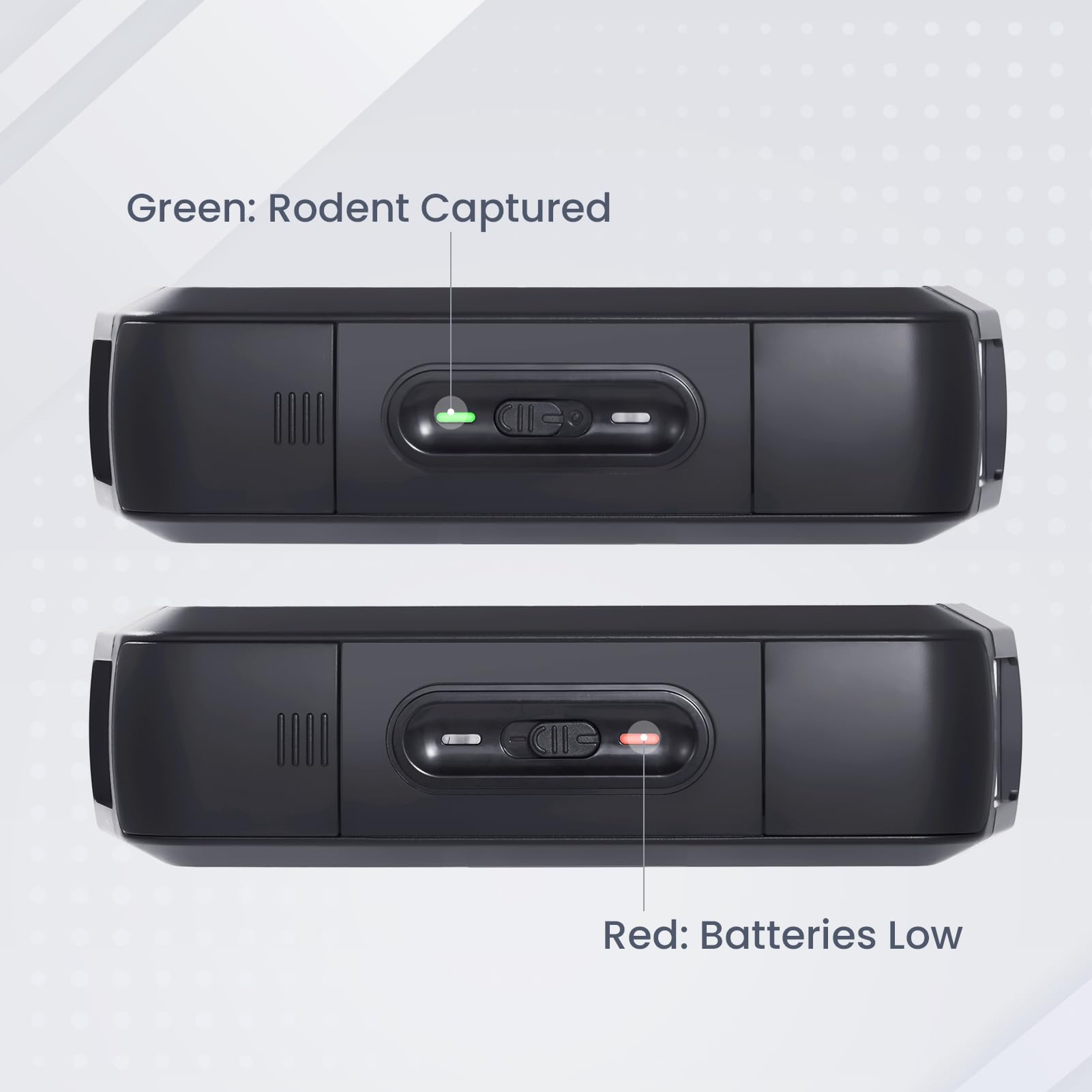 OWLTRA EMZ Plus next to a hand to show scale and easy placement in small spaces
