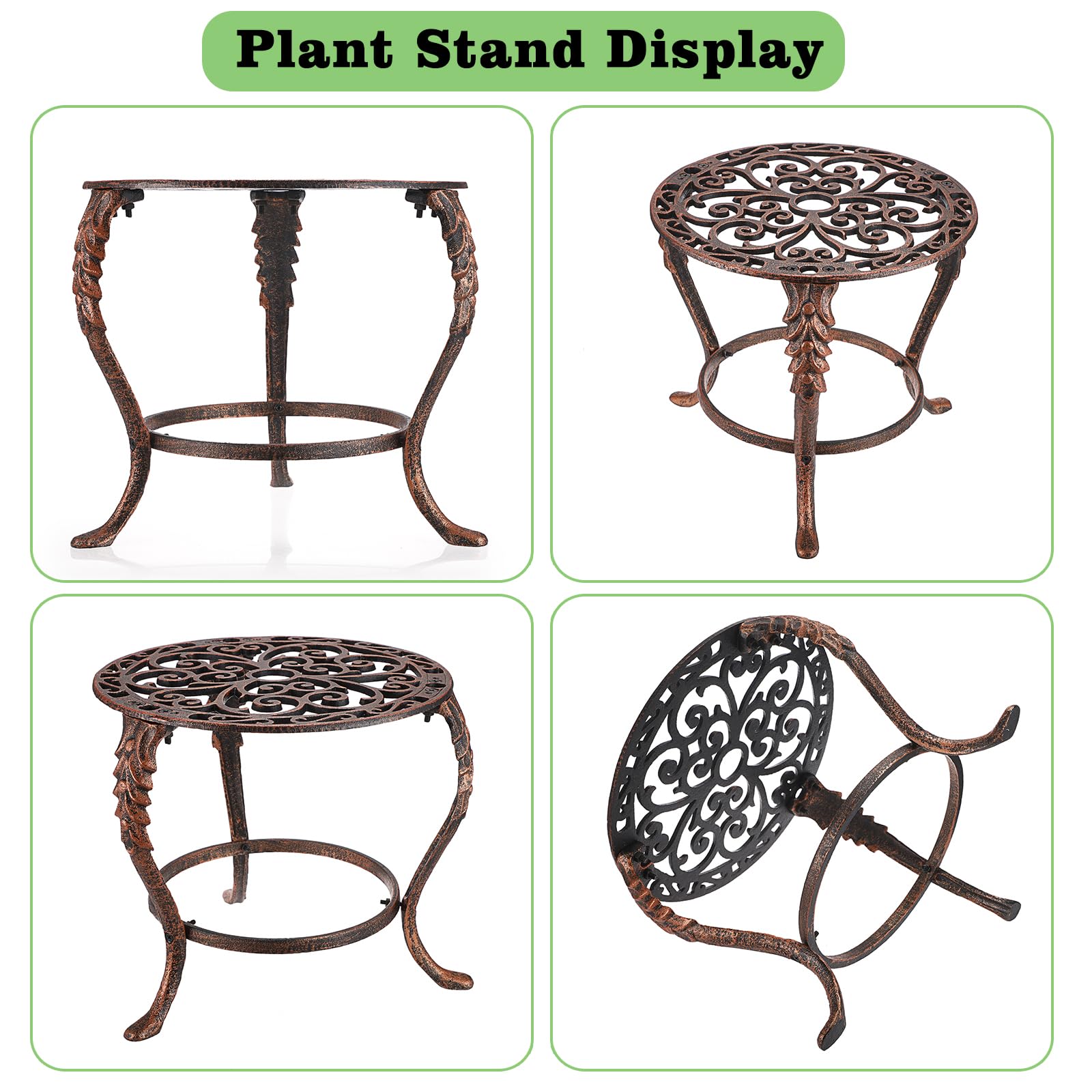 OwnMy plant stand holding a heavy pot in a living room adding style