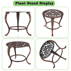OwnMy plant stand holding a heavy pot in a living room adding style