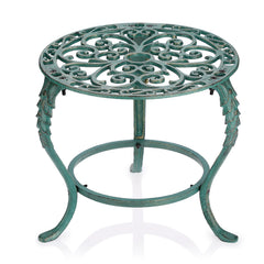 OwnMy front view of cast iron plant stand showing stable display benefit