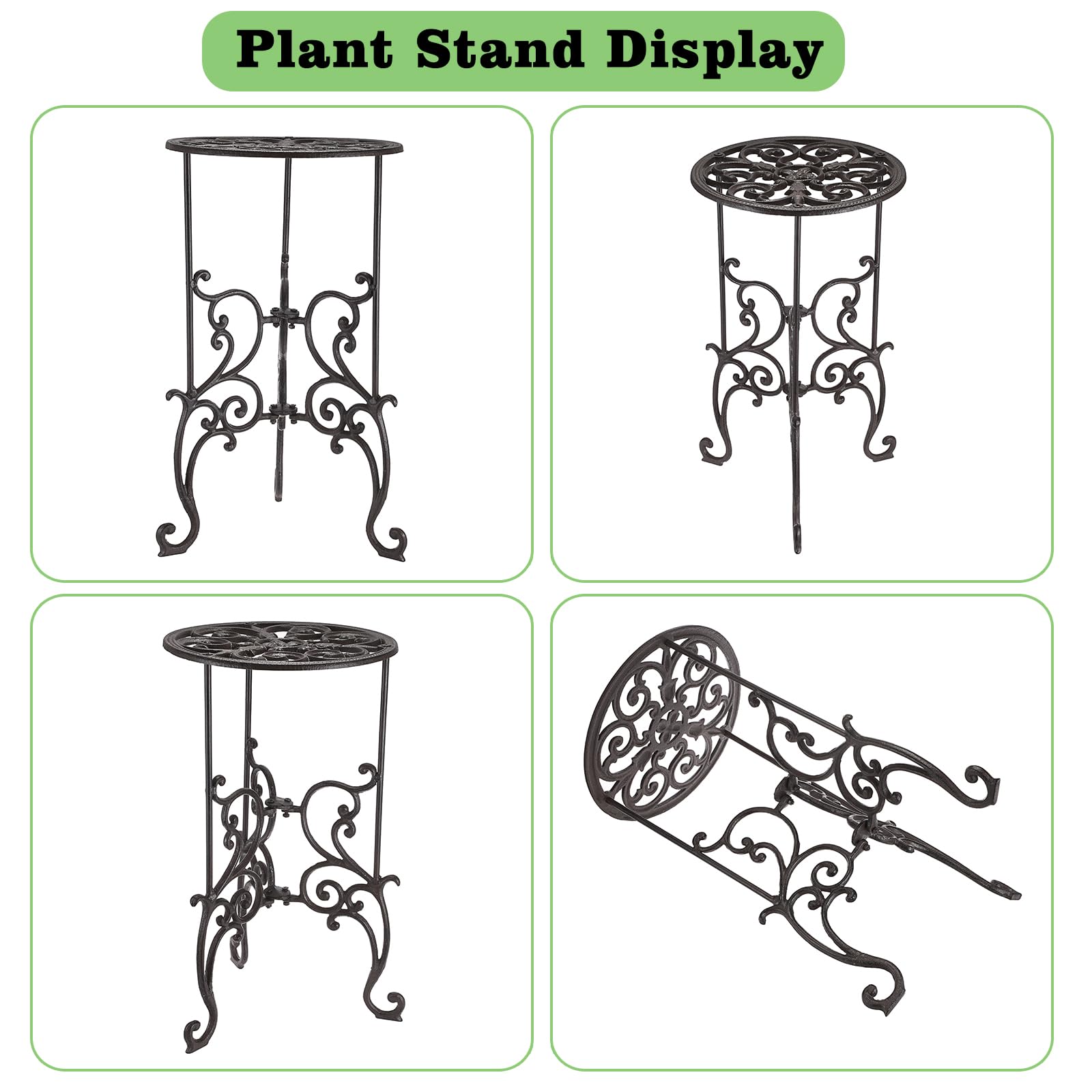 OwnMy plant stand staged on balcony showing outdoor suitability and aesthetic benefit