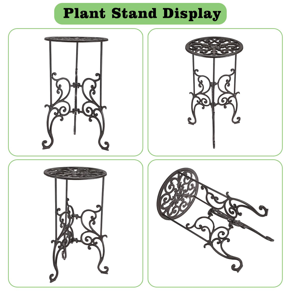 OwnMy plant stand staged on balcony showing outdoor suitability and aesthetic benefit