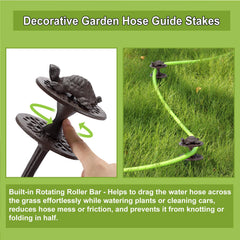 OwnMy guide installed in turf demonstrating secure placement and plant protection
