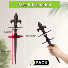 OwnMy side profile installed in soil demonstrating stable spike anchoring benefit