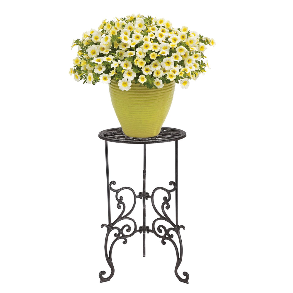 OwnMy stand beside chair showing height comparison and space-saving benefit