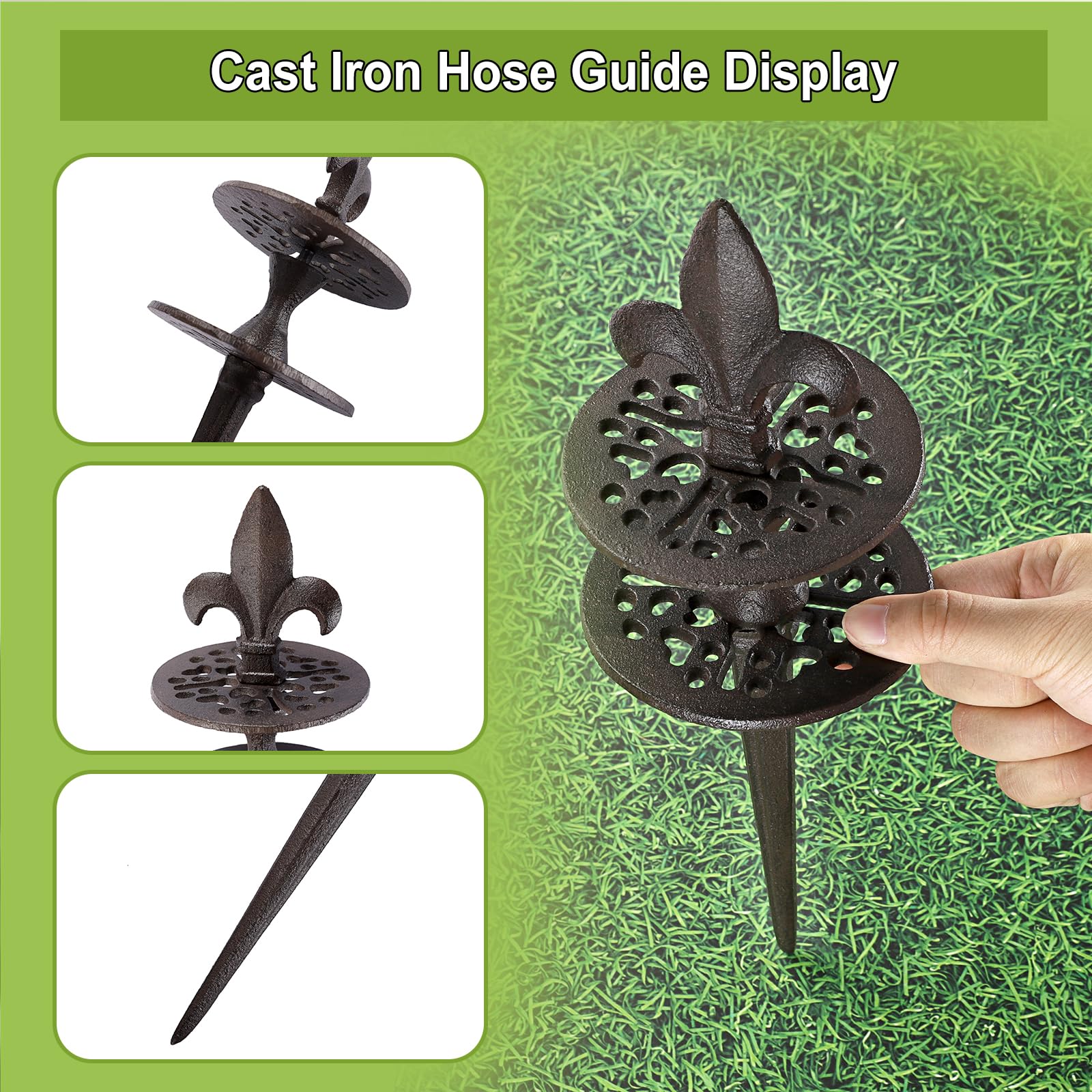OwnMy detail of cast iron texture highlighting weather-resistant finish benefit