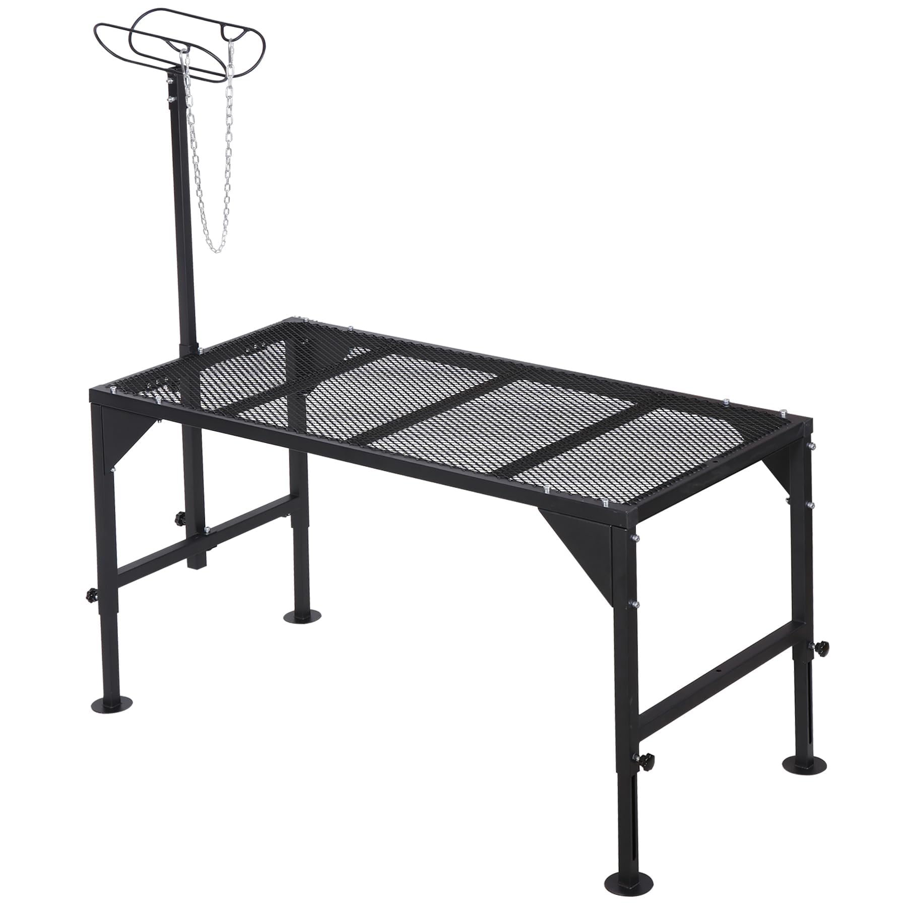 Oxphanor front view of sheep stand showing sturdy platform benefit
