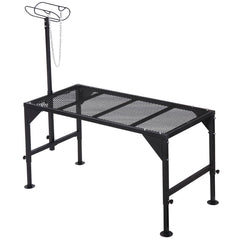 Oxphanor front view of sheep stand showing sturdy platform benefit