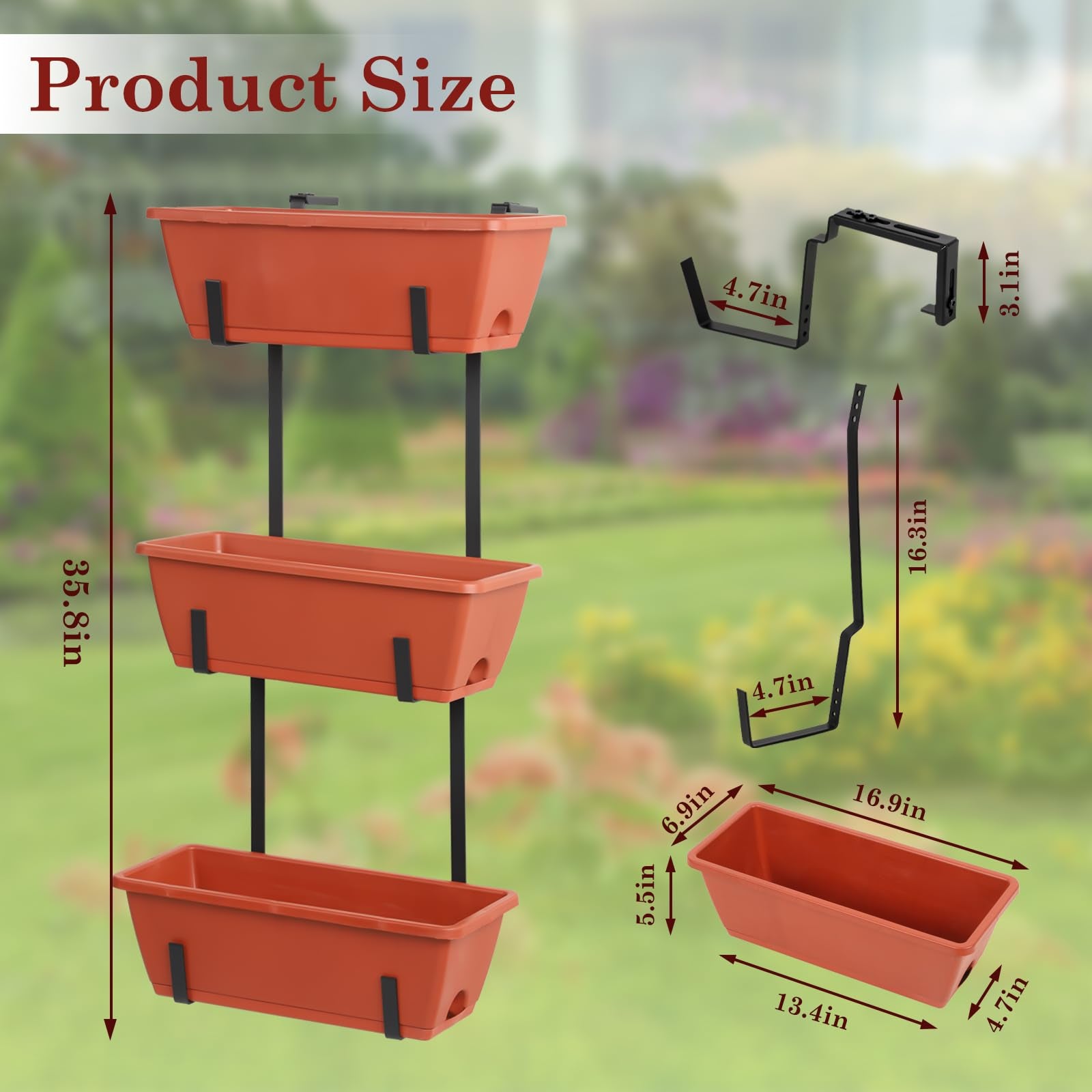 OYEAL close-up of drainage holes and removable tray highlighting easy water management