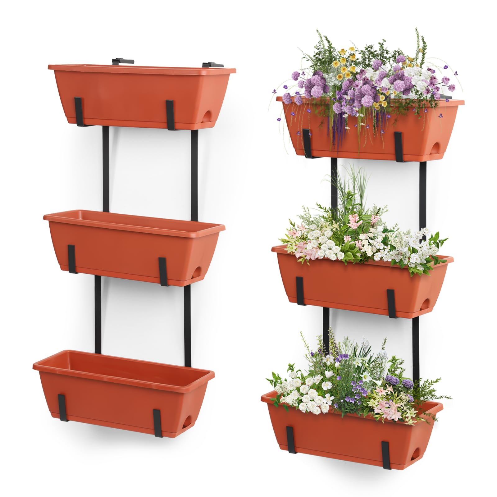 OYEAL lifestyle shot of balcony herb garden showing attractive curb appeal and practicality