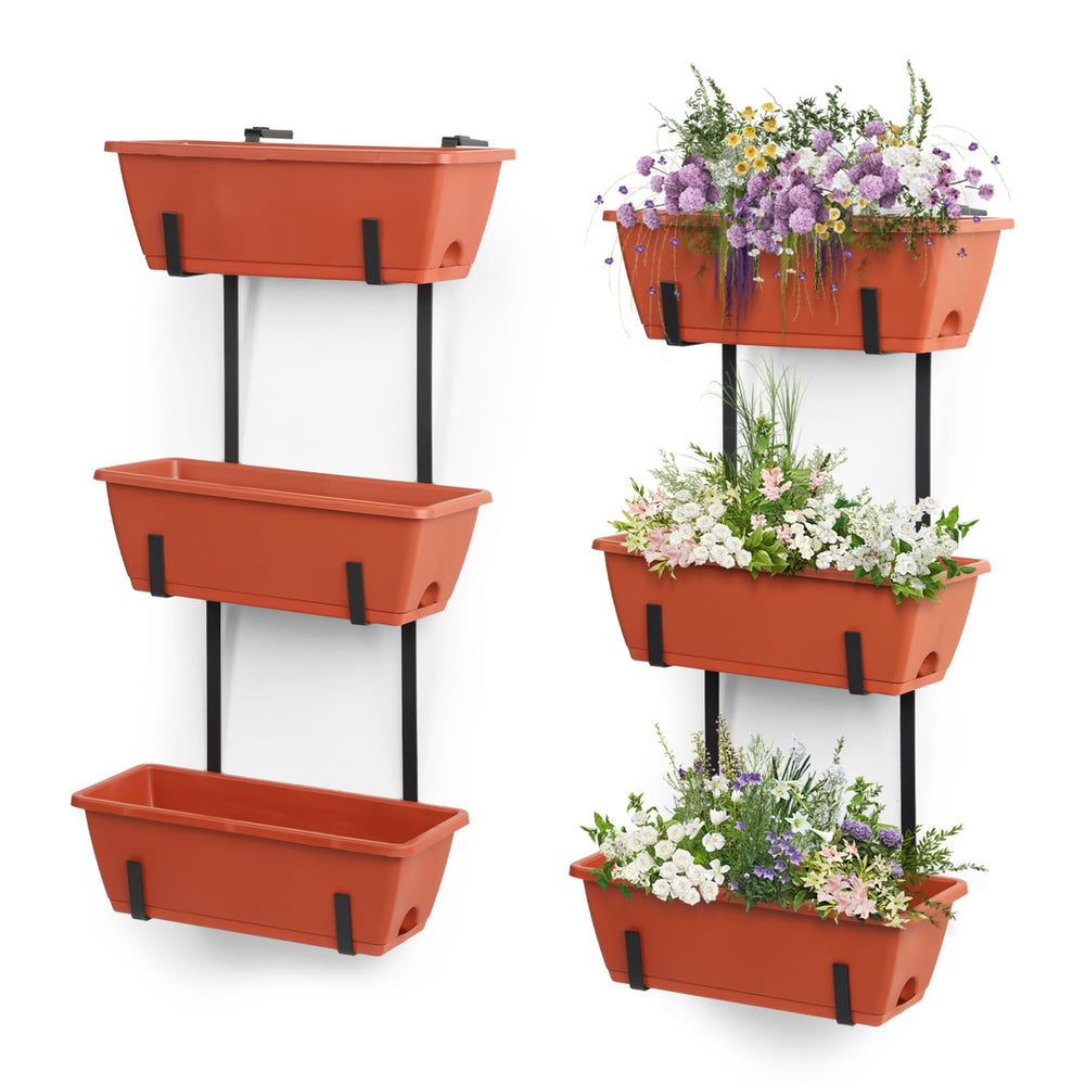 OYEAL lifestyle shot of balcony herb garden showing attractive curb appeal and practicality