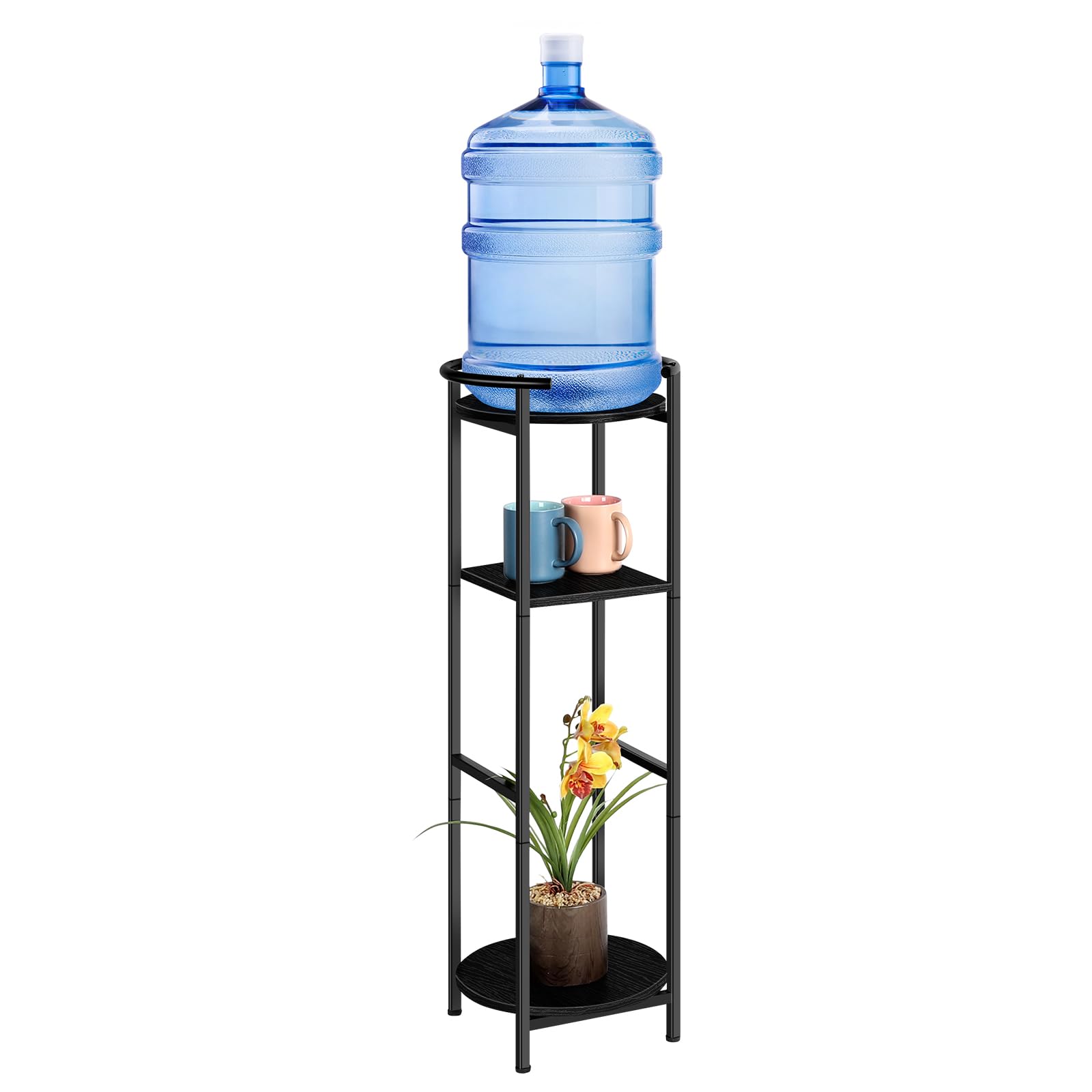 OYEAL lifestyle shot in kitchen showing organized hydration station and decor benefit