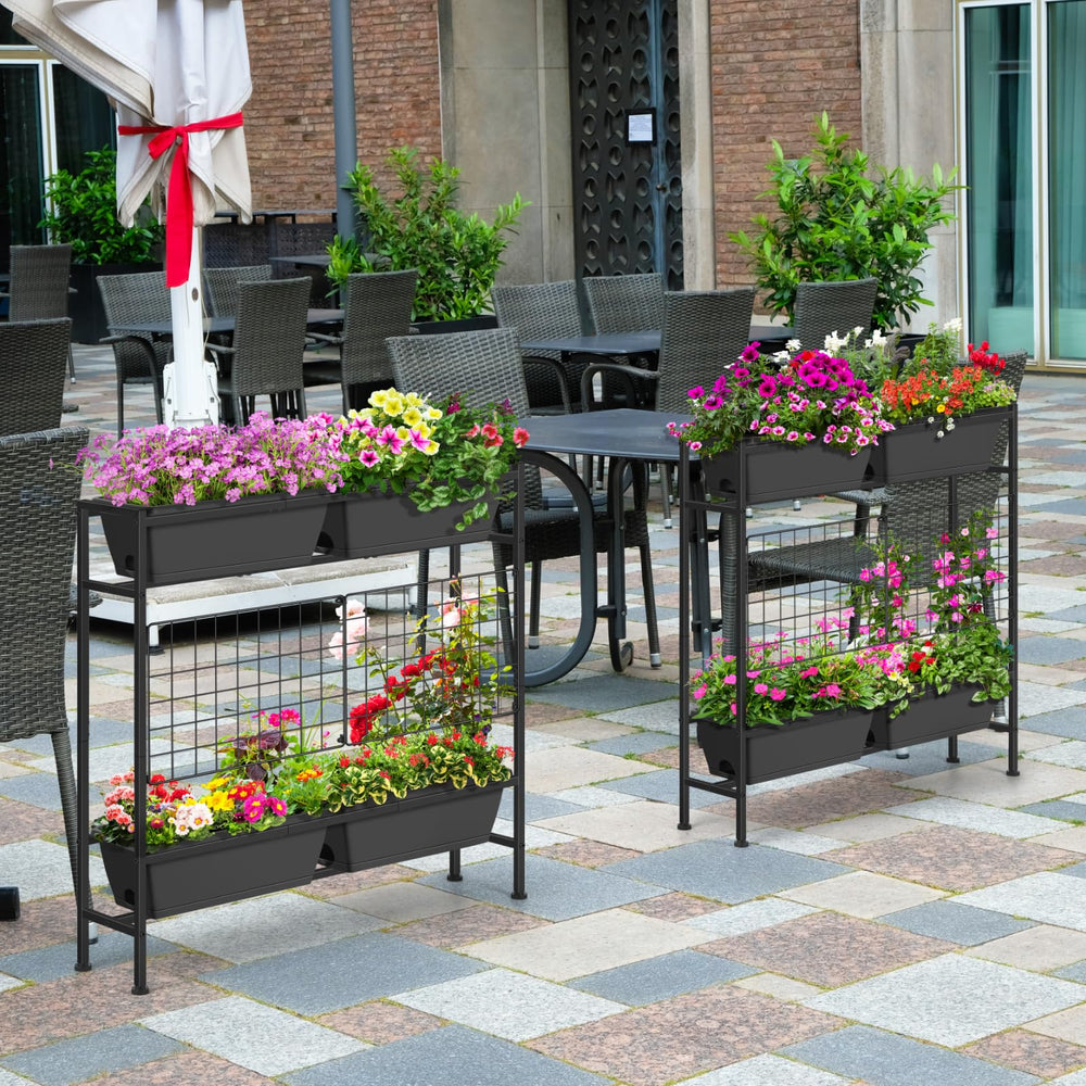 OYEAL side profile showing 32-inch height for comfortable gardening