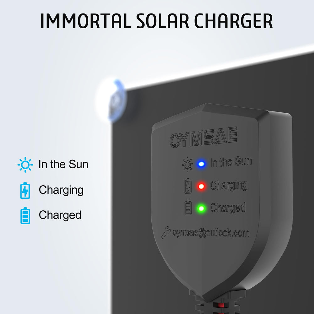 OYMSAE LED indicator lights close-up showing charging status and clear visual feedback
