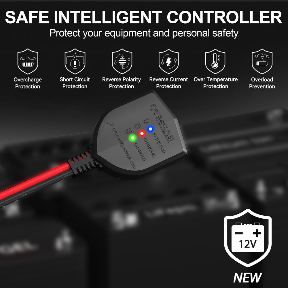 OYMSAE LED indicator lights displaying charge status for easy monitoring benefit
