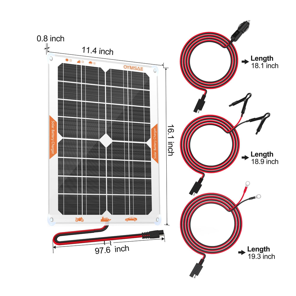 OYMSAE SAE cable and connector displayed for plug-and-play 12V battery connections