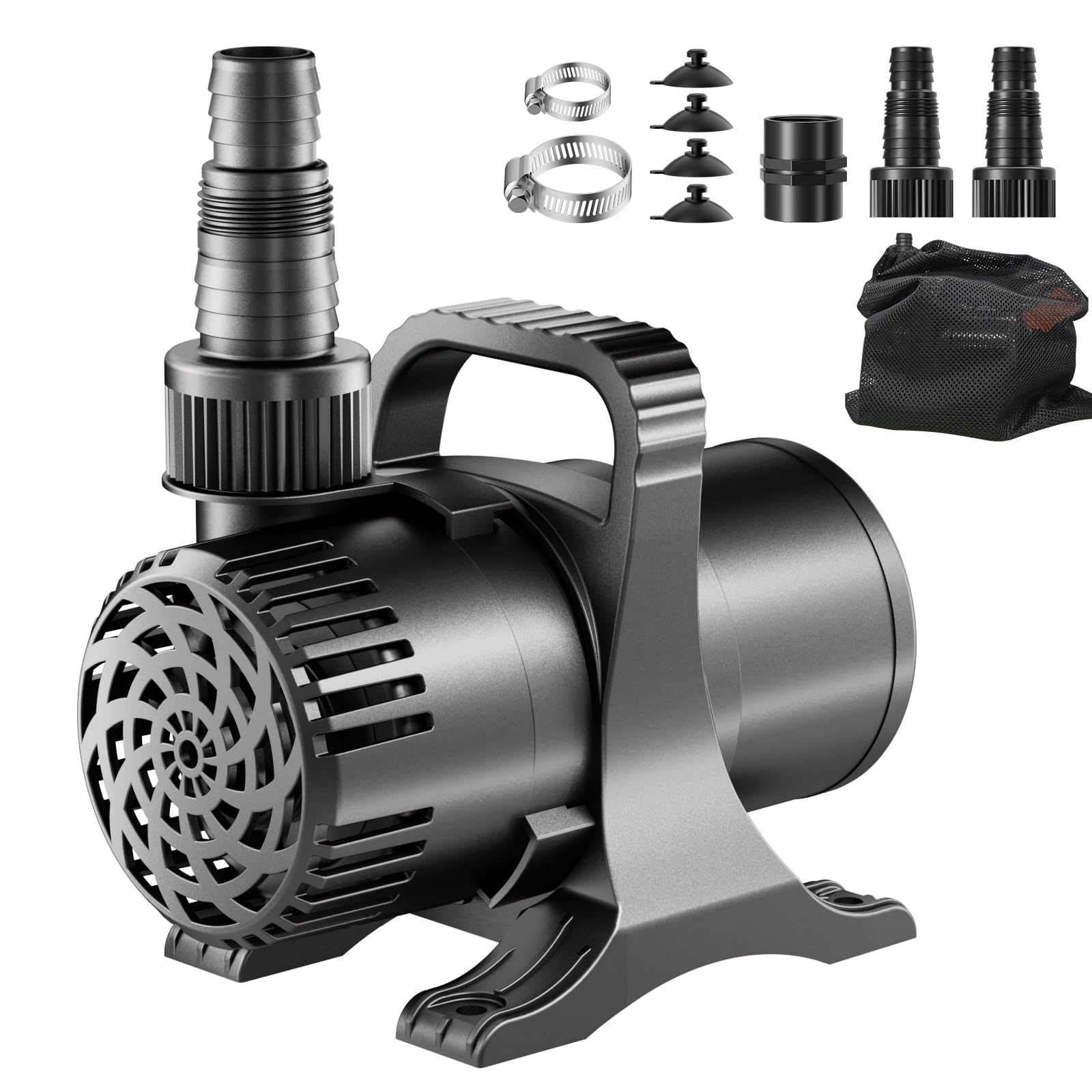 OYO WATER front view of pump showing shape and connectors for easy setup