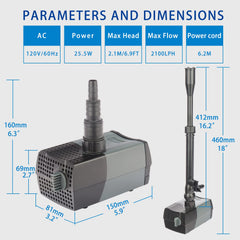 OYO WATER detail of ceramic shaft and motor emphasizing durability