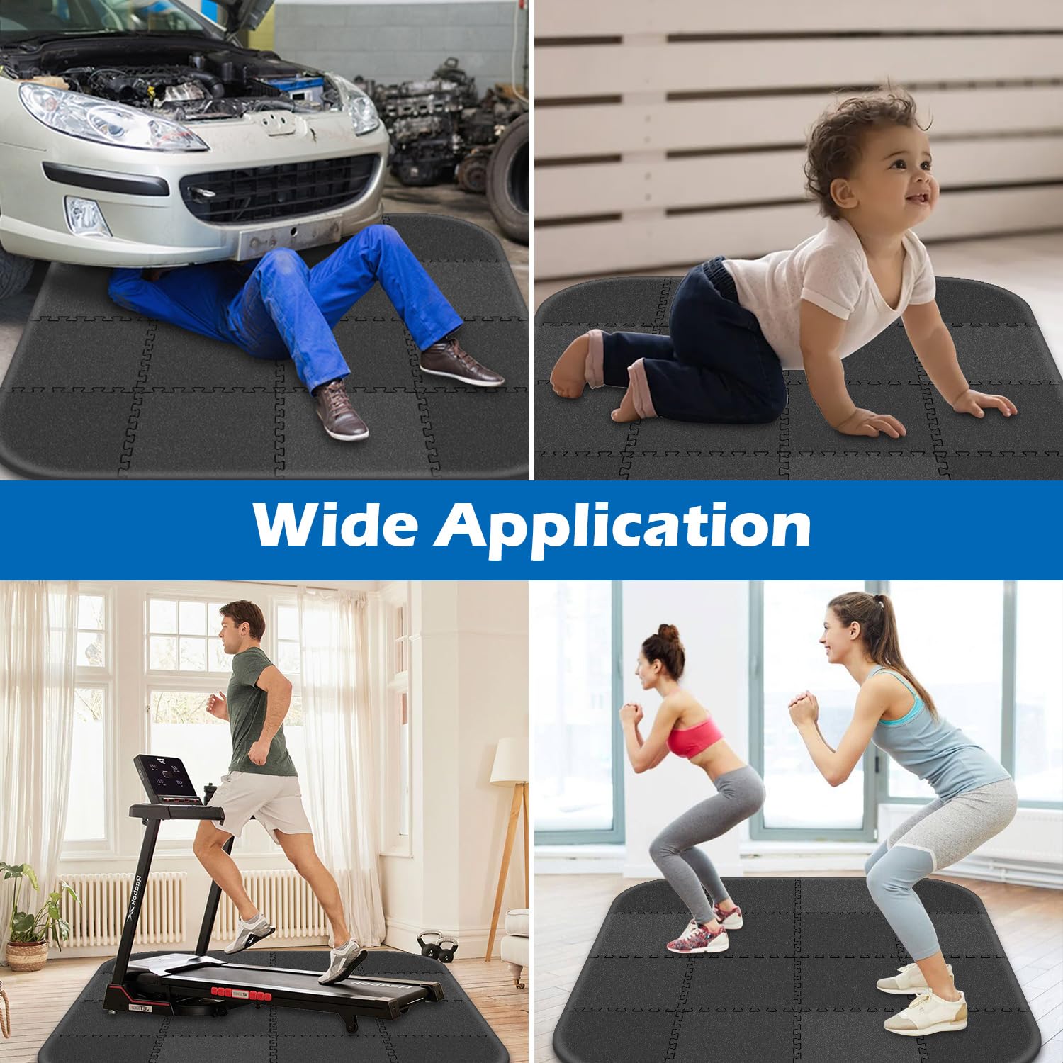 Oyrlize folded mat stored compactly for easy transport and space saving