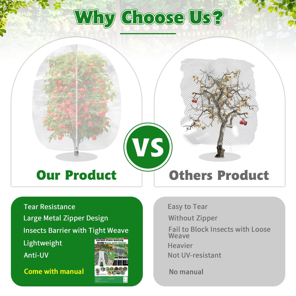 OZMI drawstring bottom detail illustrating cinch closure that prevents small animals from entering