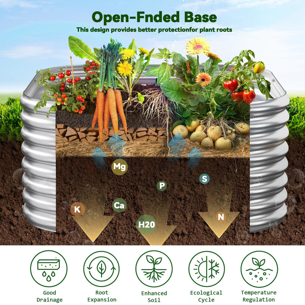 OZMSHF planted bed with mixed vegetables demonstrating efficient use of small spaces