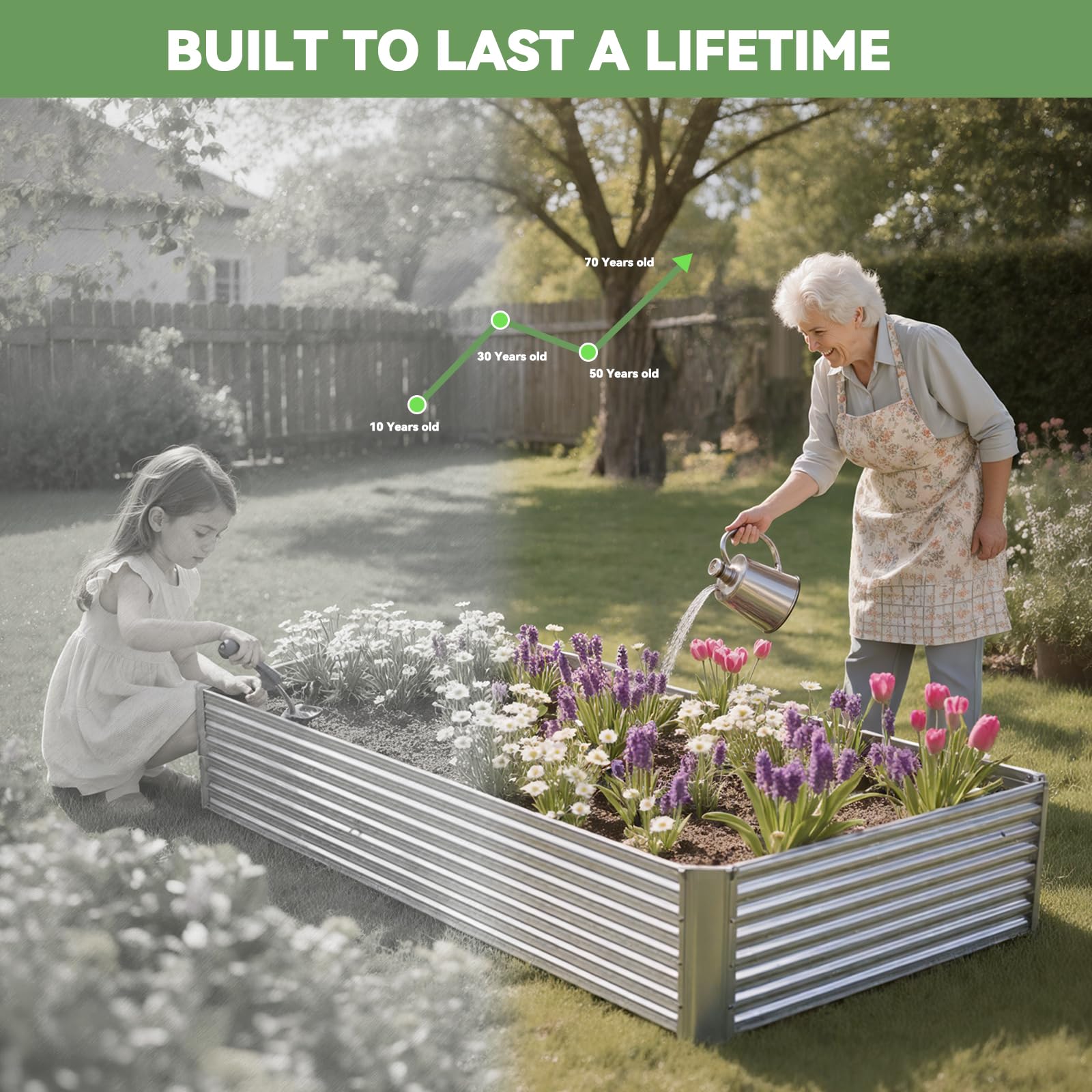 ozmshf raised bed on balcony with vegetables showing urban gardening and versatility benefit