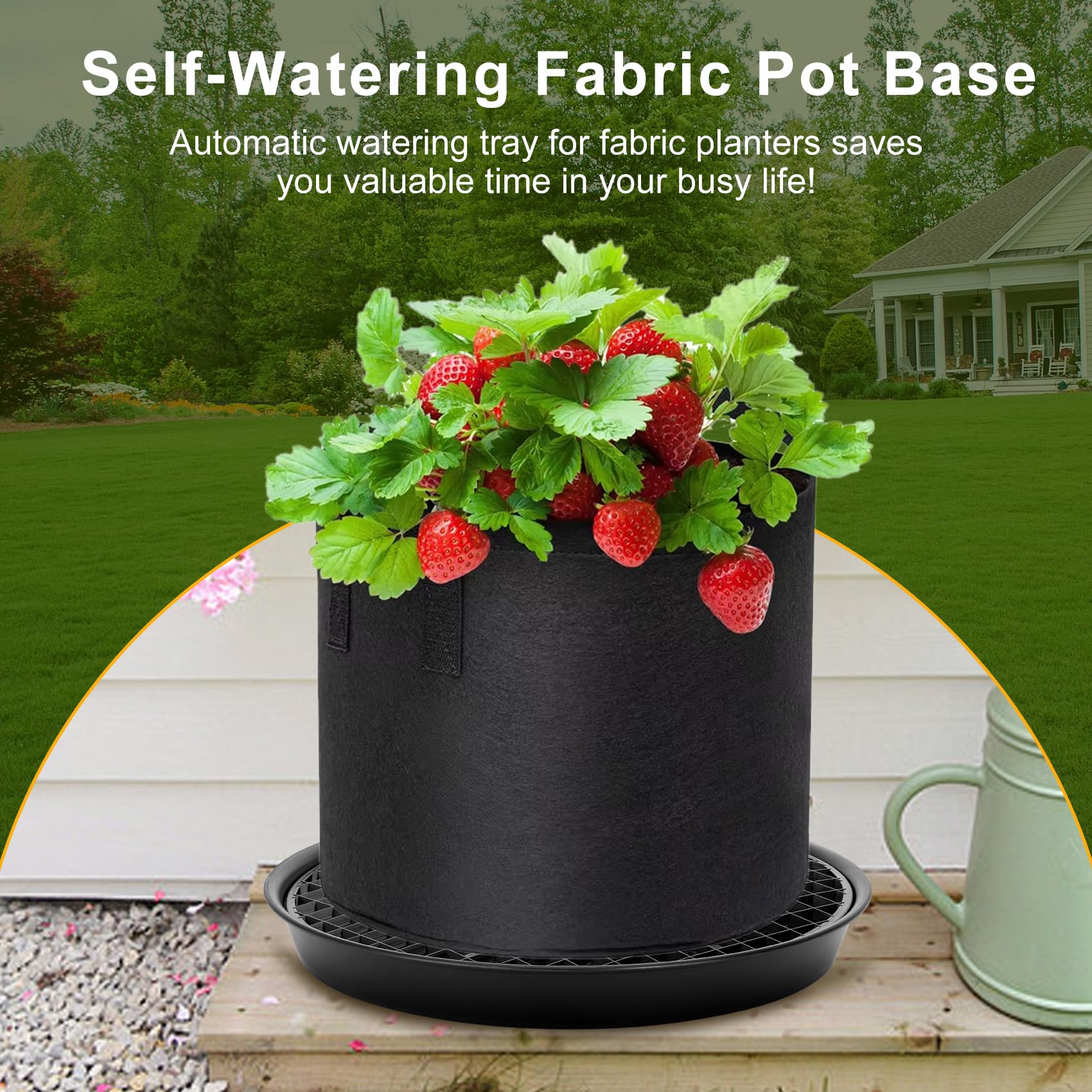 P Polerden balcony setup with planters showing tidy, low-maintenance container gardening benefit