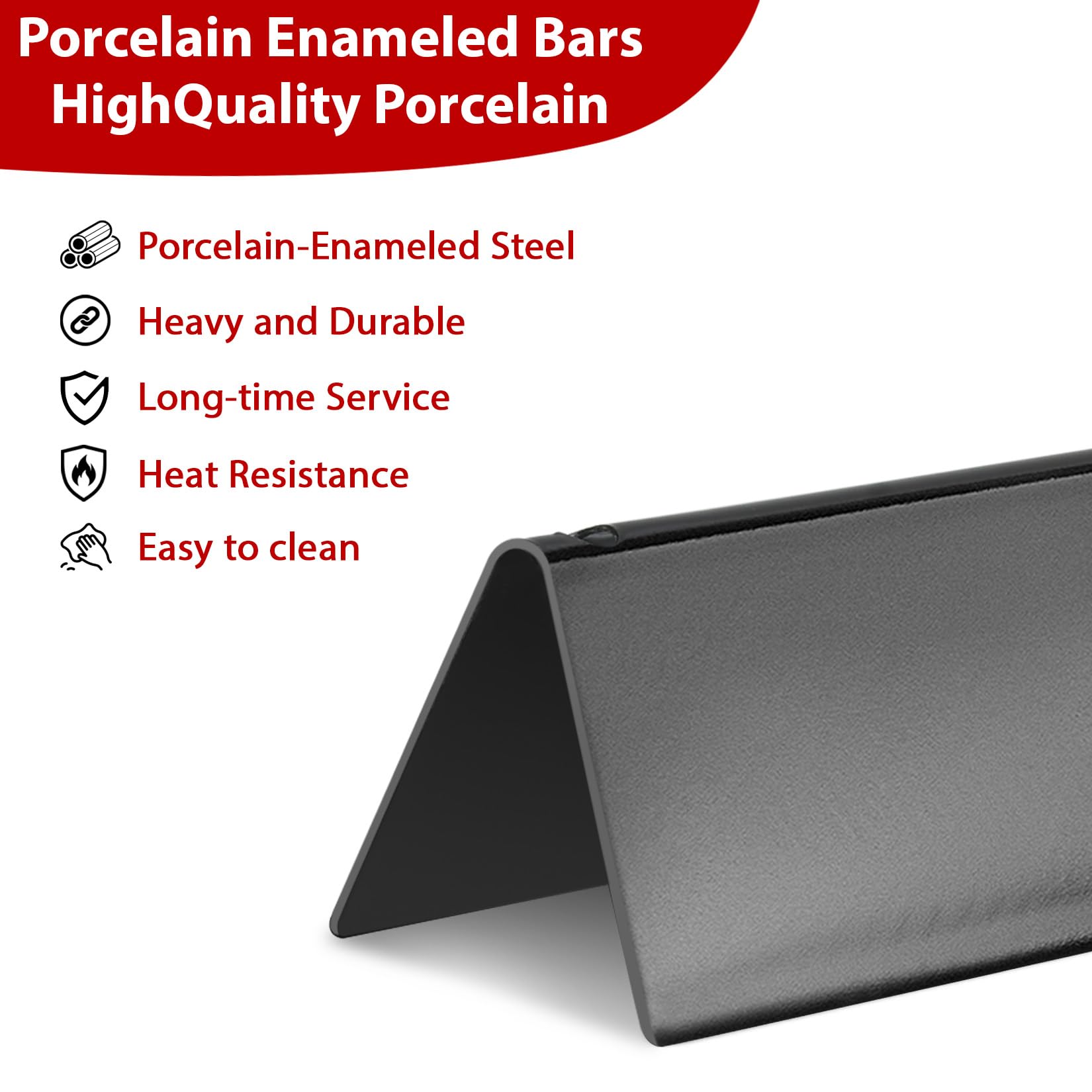 Paayox bars vaporizing drippings to create grilled aroma while protecting burners from clogging