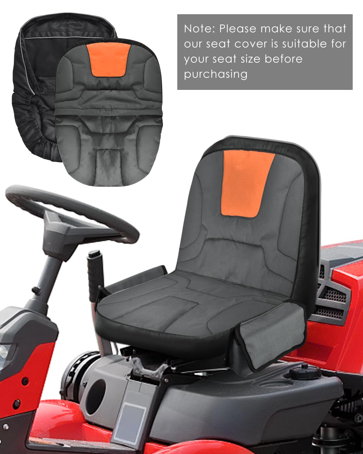 PACETAP anti-slip surface and rear buckle securing the cover in place