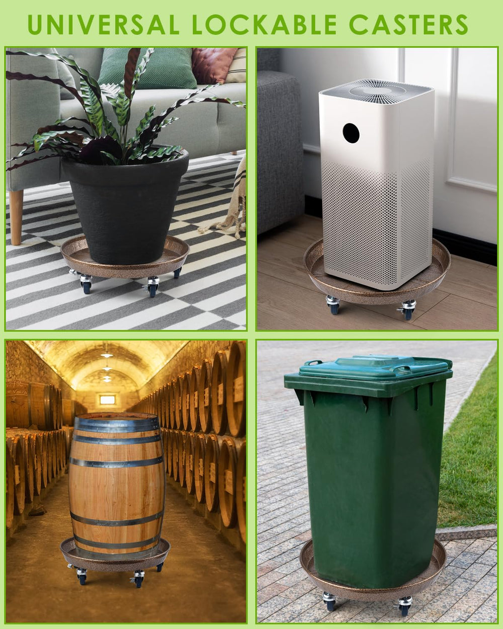 PACETAP size comparison showing plant stand under a pot to confirm fit and stability