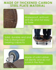 PACETAP top view highlighting drainage holes and removable water tray for tidy runoff