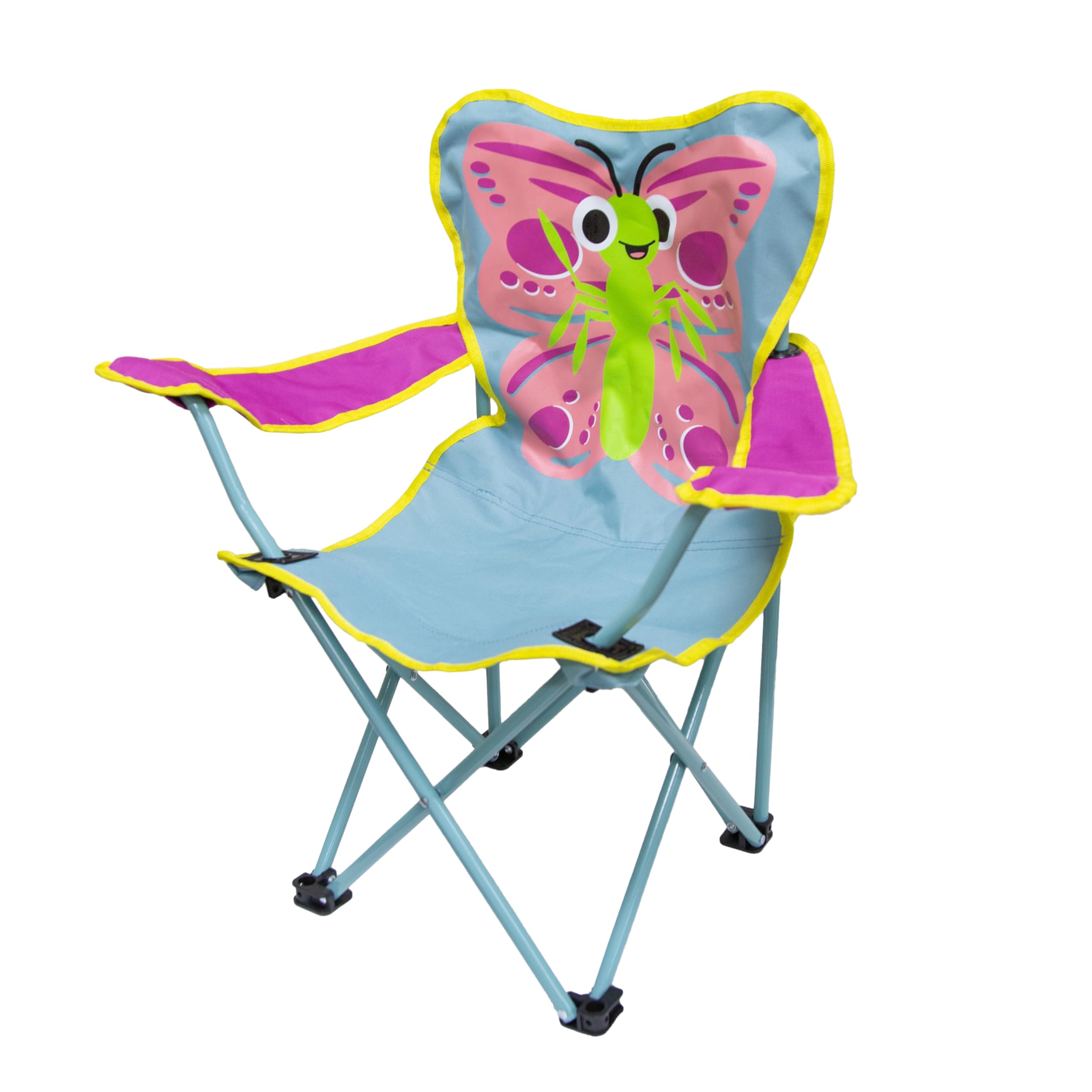 Pacific Play Tents Bailey front view showing child-sized seat and outdoor use benefit