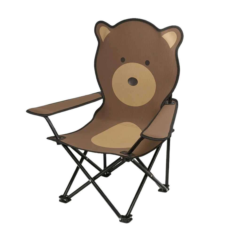 Pacific Play Tents Bernie front view showing playful bear seat and sturdy frame benefit