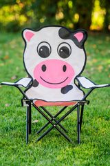 Pacific Play Tents Milky the Cow close-up of cross-woven polyester fabric for durability