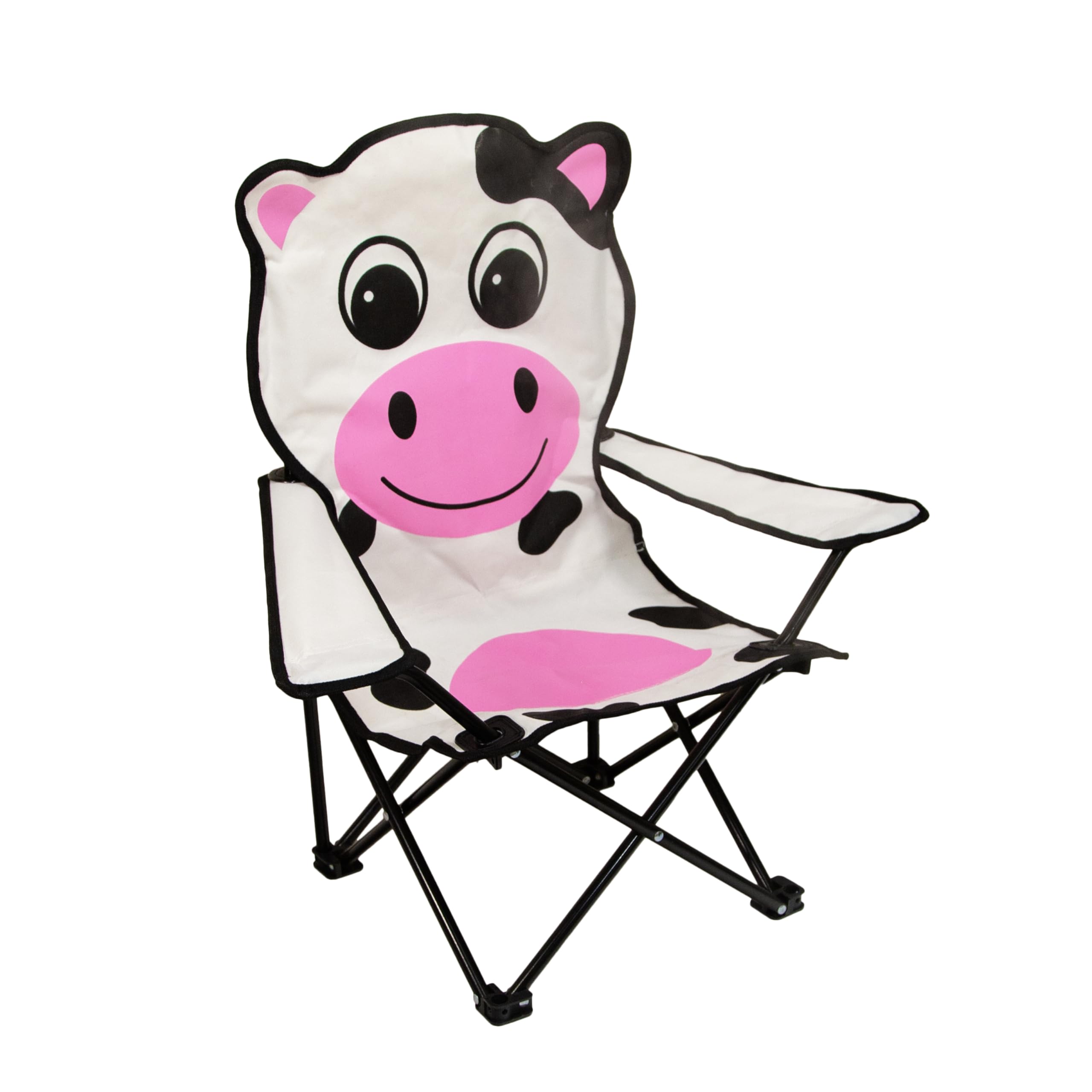 Pacific Play Tents Milky the Cow with child seated showing appropriate kid-sized scale