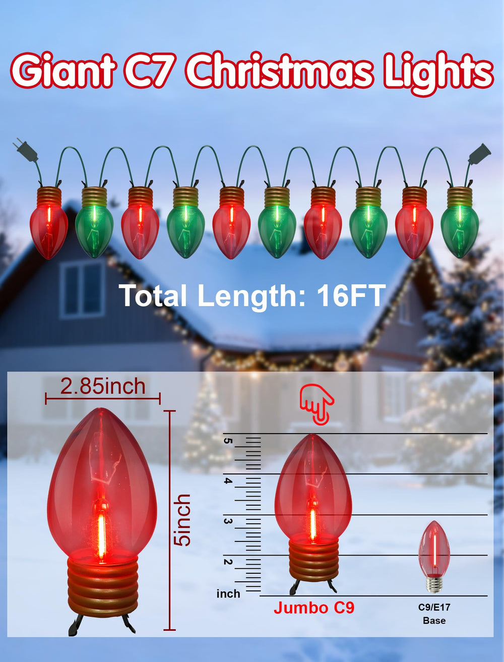 Pallerina close-up of 5-inch faceted bulb lens highlighting brighter light output