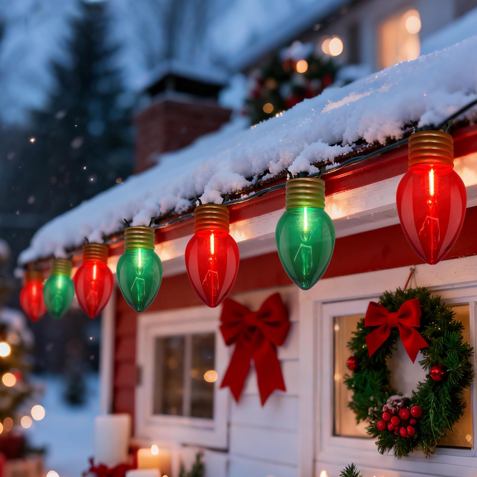 Pallerina front view of 16ft jumbo lights showing vivid colors and packaging benefit
