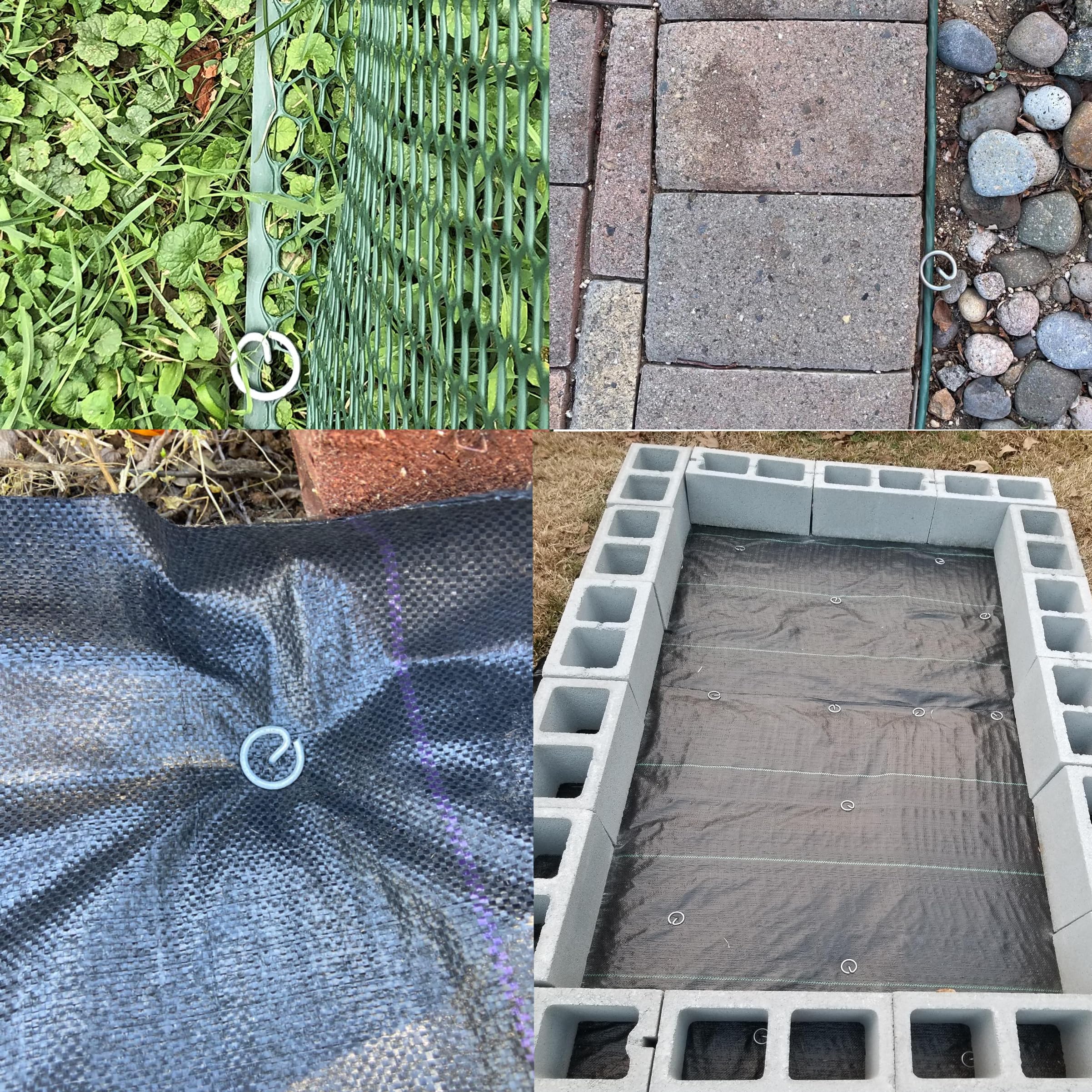 Palmhomee garden bed scene showing neat fabric and anchored edges
