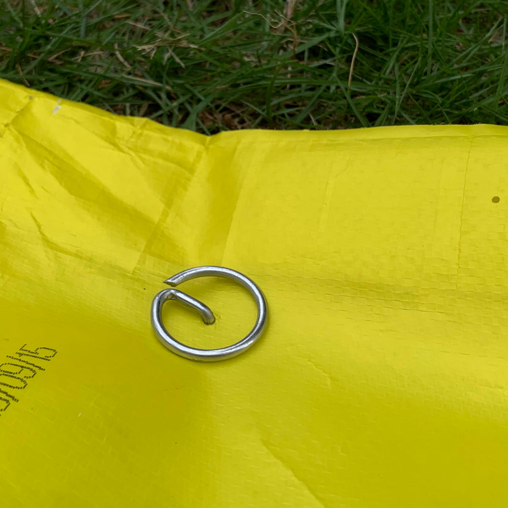 Palmhomee staples held in hand showing 6-inch size benefit