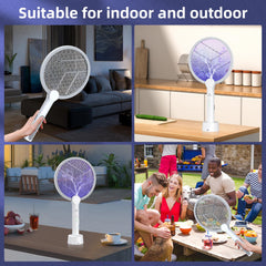 PALONE close-up of 4000V grid detailing safe three-layer mesh and instant insect elimination