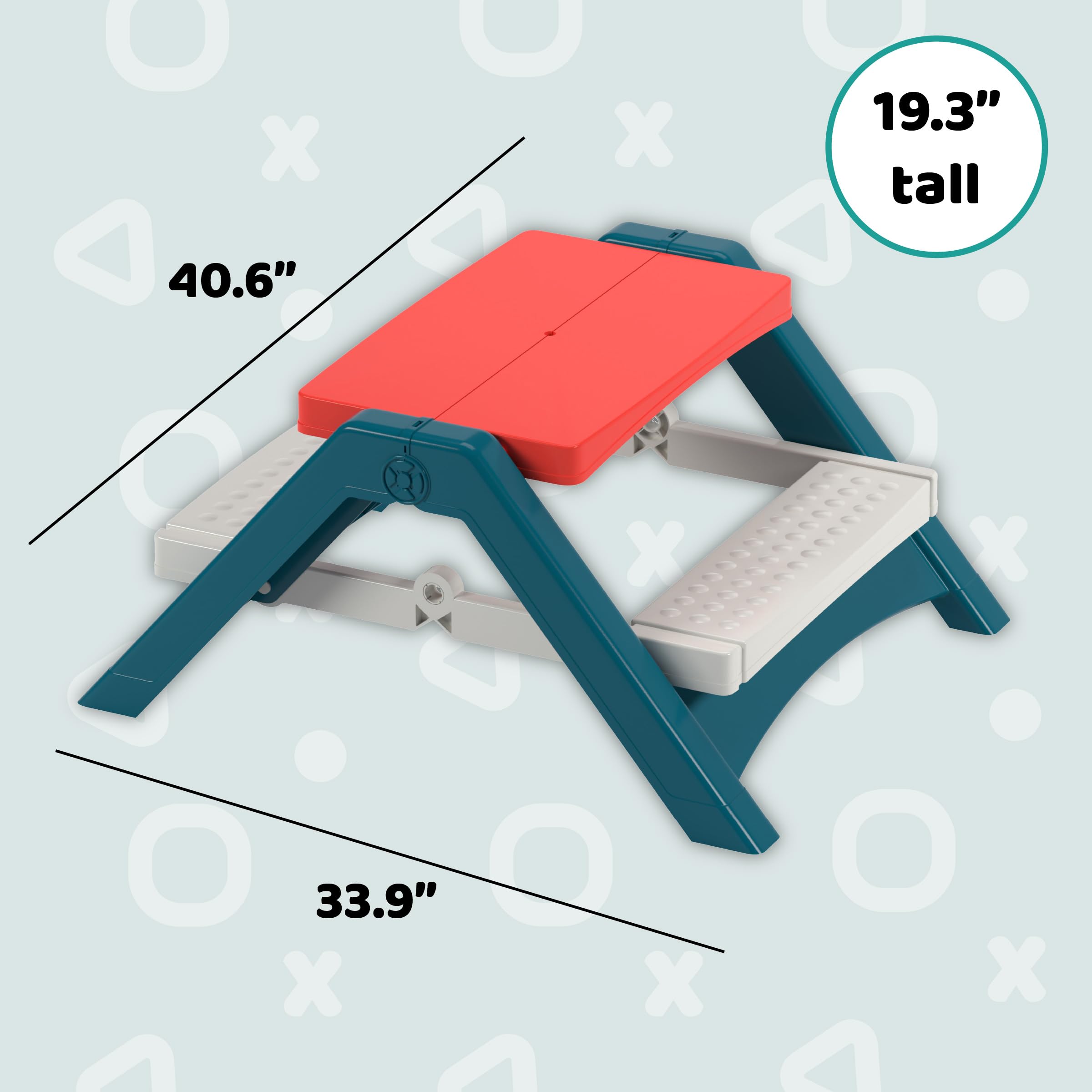PalPlay folded flat for storage highlighting compact portability benefit