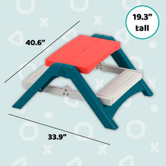PalPlay folded flat for storage highlighting compact portability benefit
