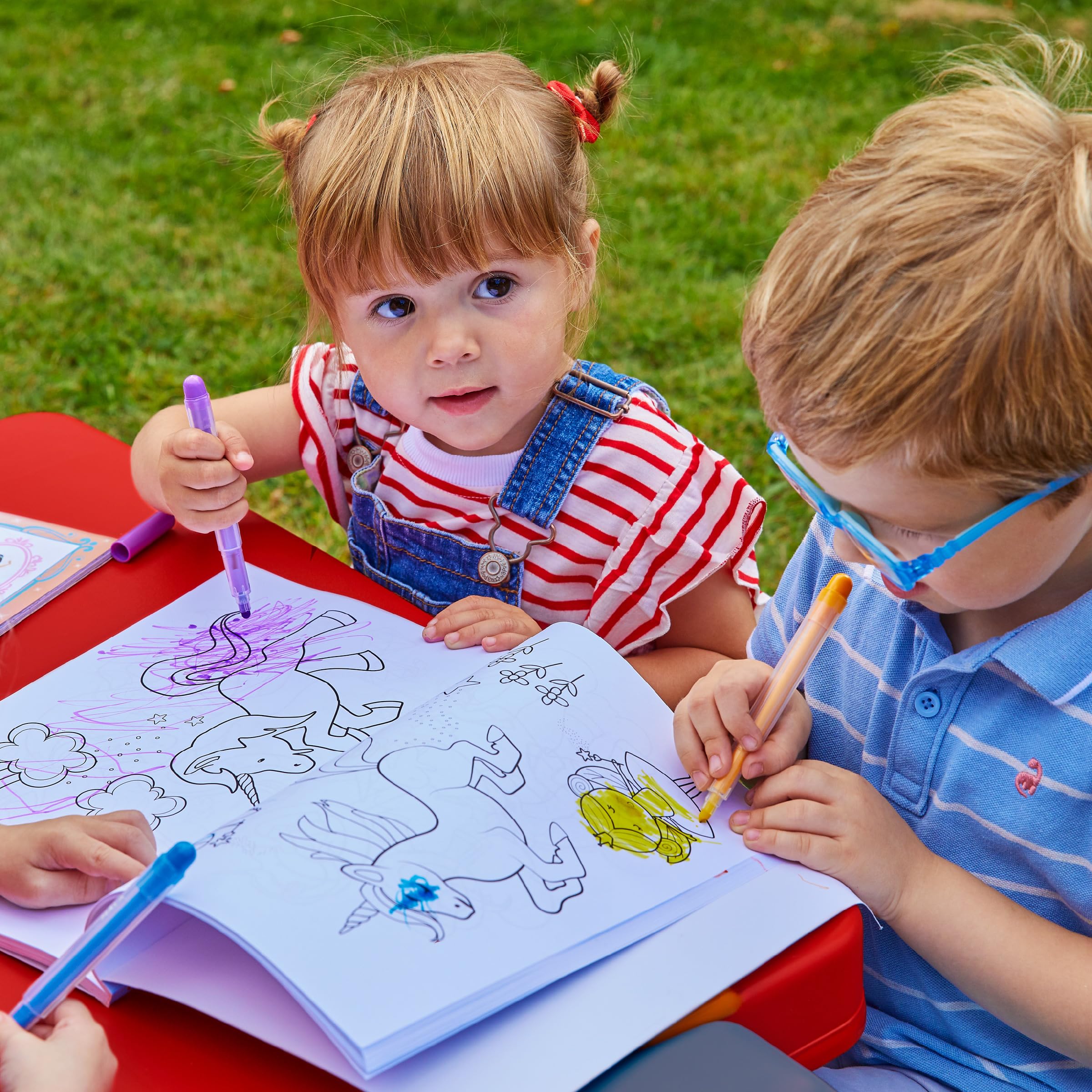 PalPlay outdoor setup on grass showing portable play and weather resistance