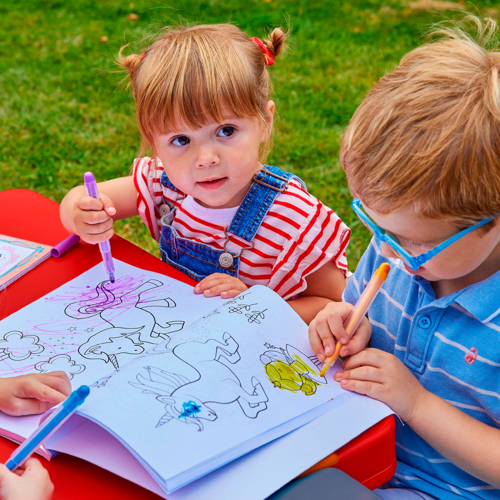 PalPlay outdoor setup on grass showing portable play and weather resistance