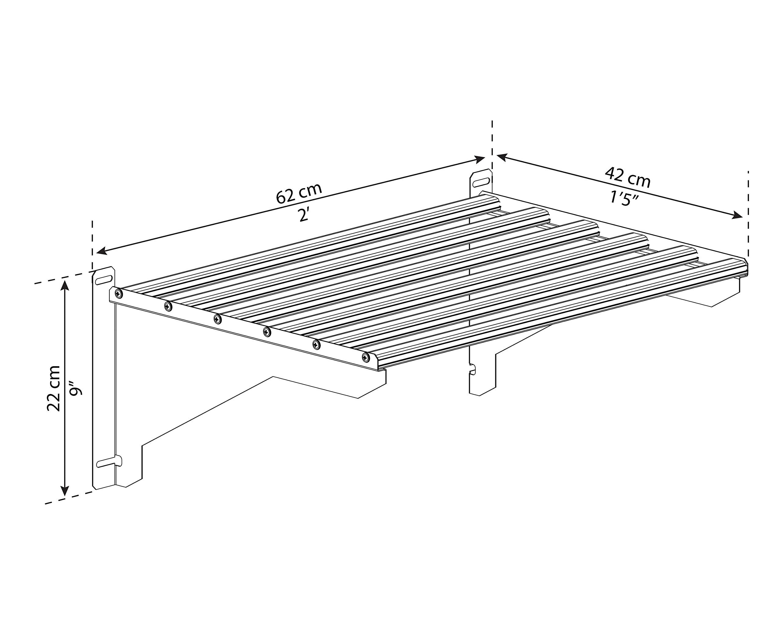 Palram shelf in greenhouse lifestyle photo showing efficient use of vertical space benefit