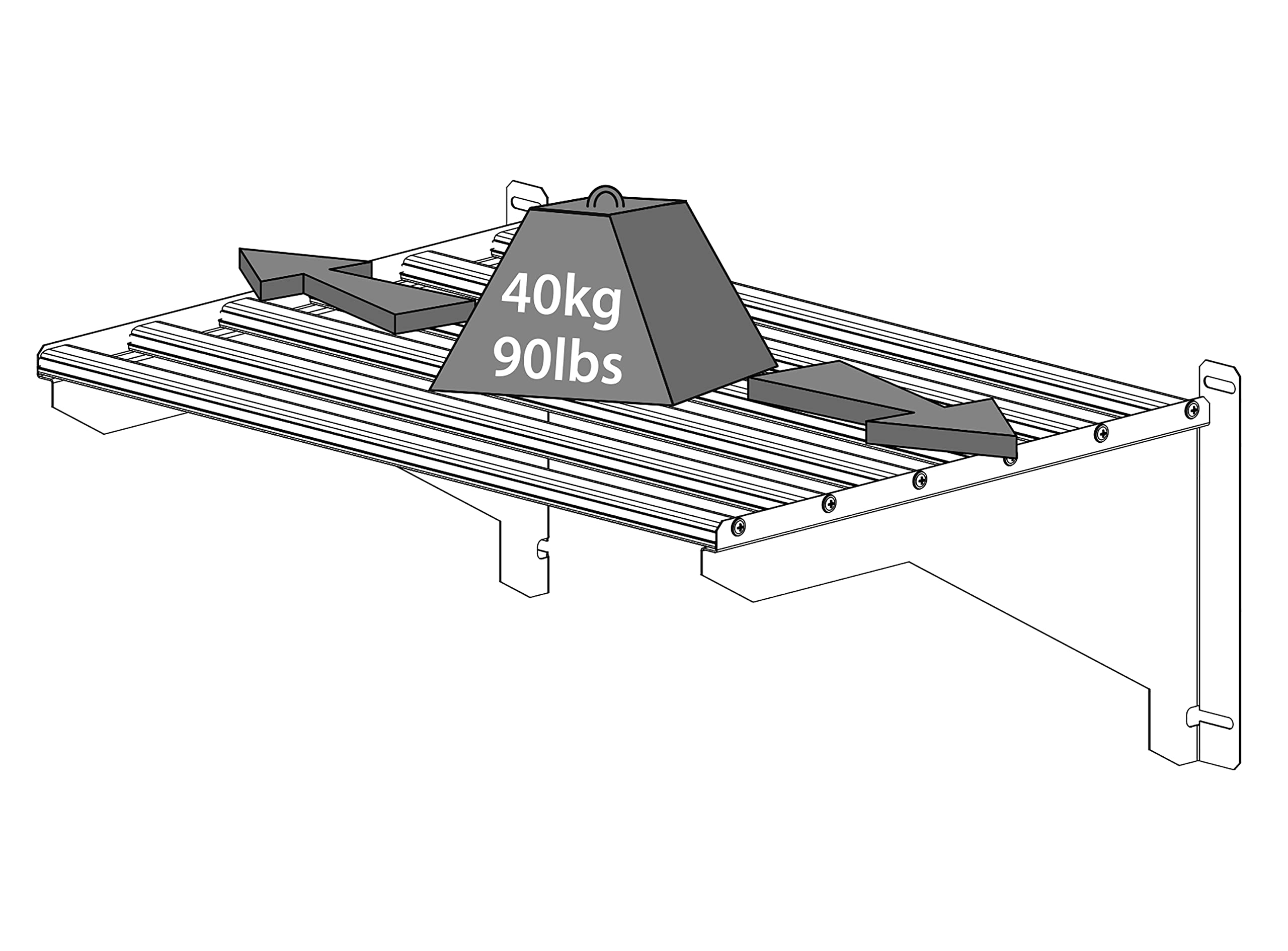 Palram shelf kit packaging with hardware showing ready-to-install convenience benefit