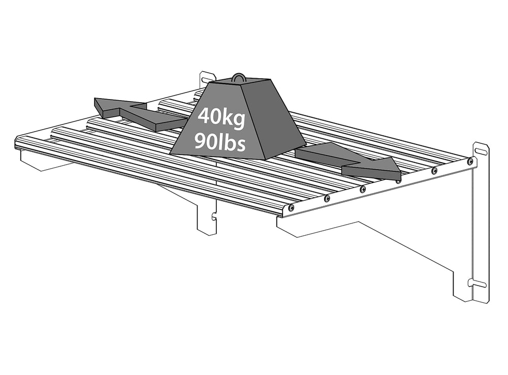 Palram shelf kit packaging with hardware showing ready-to-install convenience benefit