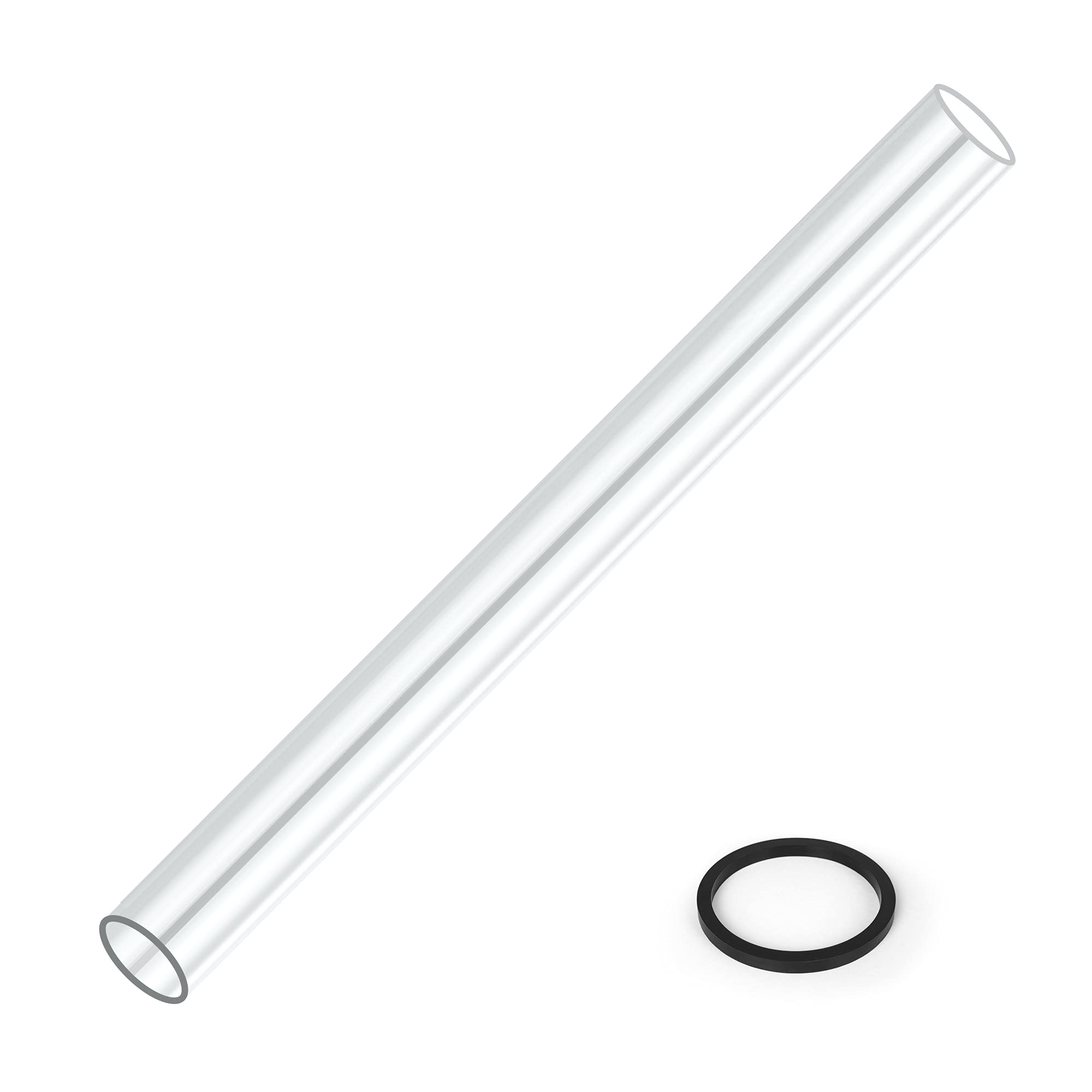 PAMAPIC front view of replacement glass tube showing full length and fit benefit