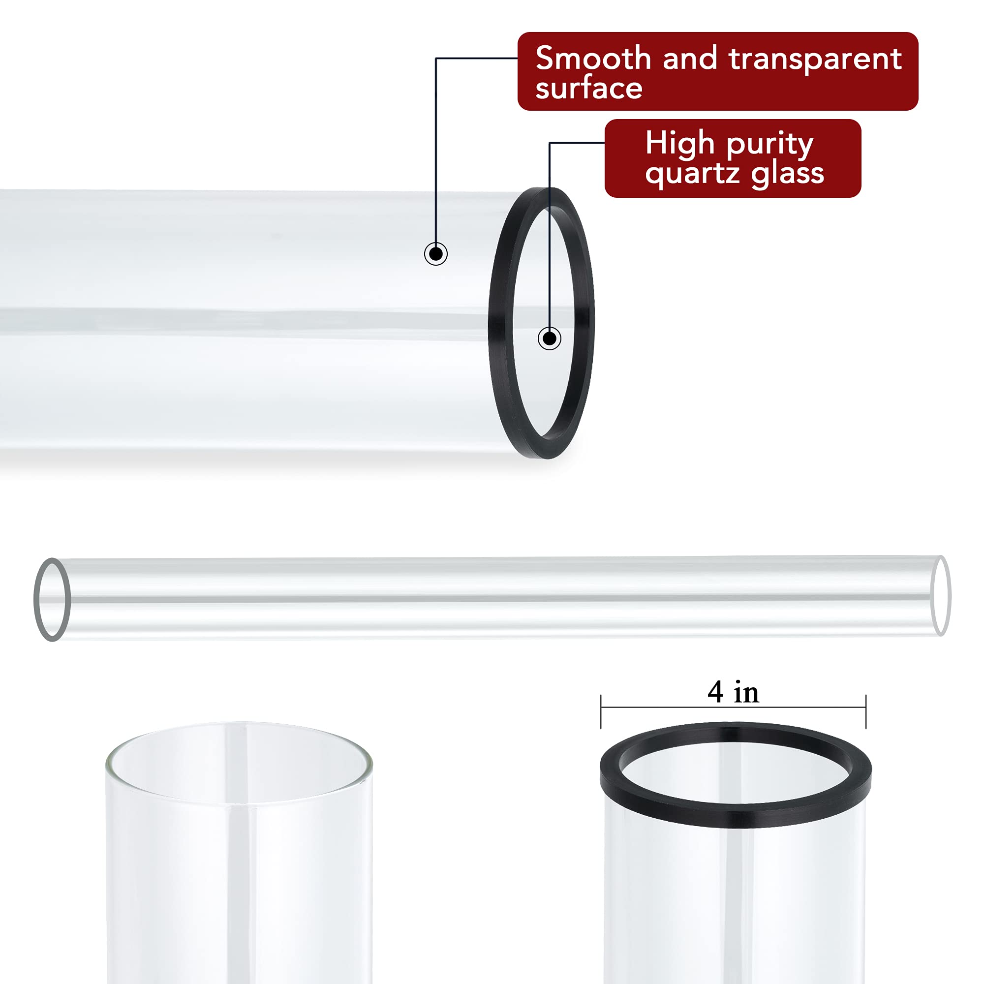 PAMAPIC tube next to measuring tape showing 49.5-inch accurate sizing