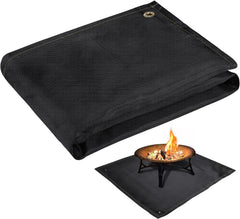 PAMASE front view of mat protecting deck, shields heat and sparks